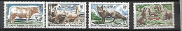 Saint Pierre Et Miquelon 1964 FAUNE Cat Yt N°372 à 375 N** MNH - Unused Stamps