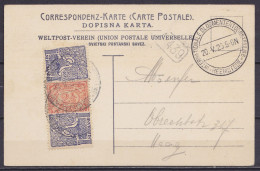 Pays-Bas - CP Autriche 'Correspondenz-Karte / Dopisna Karta' Affr.4½c Càd "INTERNATIONALE BLOEMENTENTOOSNTELLING /20.V.1 - Cartas & Documentos