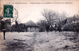 38 - Isere -   Camp De CHAMBARAN ( Viriville ) Presentation Du Drapeau A L'arrivée D'un Régiment - Militaria - Viriville