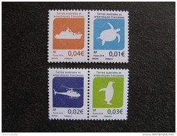 TAAF:  TB Série De 2 Paires N° 784/785 Et N° 786/787, Neufs XX. - Unused Stamps