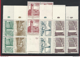 1955 OLANDA - N. 634/638 5 Valori MNH/** QUARTINA - Otros & Sin Clasificación