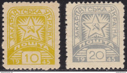 1945 UCRAINA SUBCARPATICA - N. 87/88 2 Valori MNH/** - Other & Unclassified