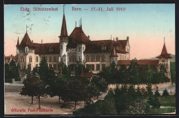 AK Bern, Eidg. Schützenfest 1910, An Der Festhalle, Schützenverein  - Chasse
