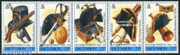 Ascension 1990 Royal Navy Attributes 5v [::::], Mint NH, Various - Uniforms - Weapons - Disfraces