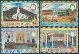 Ascension 1991 Christmas 4v, Mint NH, Religion - Christmas - Churches, Temples, Mosques, Synagogues - Navidad