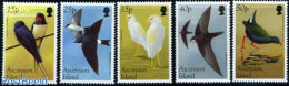 Ascension 1998 Migratory Birds 5v, Mint NH, Nature - Birds - Geese - Ascensión