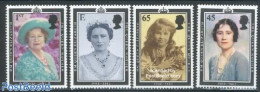 Great Britain 2002 Queen Mother 4v, Mint NH, History - Kings & Queens (Royalty) - Ongebruikt