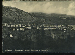 AB497 SULMONA - PANORAMA MONTE MORRONE E MAIELLA - Andere & Zonder Classificatie