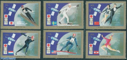 Chad 1972 Olympic Winter Games Sapporo 6v, Mint NH, History - Sport - Transport - Netherlands & Dutch - Olympic Winter.. - Autres & Non Classés