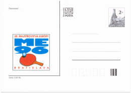 CDV 15 Slovakia Table Tennis European Championship 1996 - Postcards