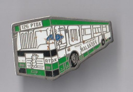 PIN'S THEME TRANSPORT   PARIS  MALAKOFF  BUS 126 PTDX - Trasporti