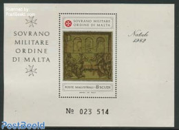 Sovereign Order Of Malta 1982 Christmas S/s, Mint NH, Religion - Christmas - Navidad
