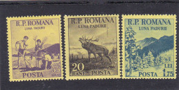 LUNA PADURII,FOREST MOON 1954  MI.Nr.1464/66 ,MNH, ROMANIA - Neufs