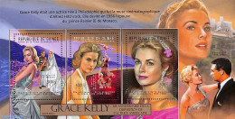 Guinea, Republic 2012 Grace Kelly 3v M/s, Mint NH, History - Performance Art - Kings & Queens (Royalty) - Circus - Mov.. - Familias Reales