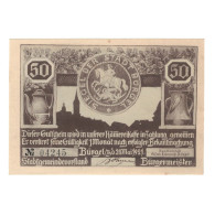 Billet, Allemagne, Burgel Stadt, 50 Pfennig, Personnage, 1921, 1921-05-28, SUP - Altri & Non Classificati