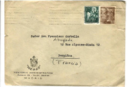 79715 -  MADRID  AVION Pour La France - Lettres & Documents