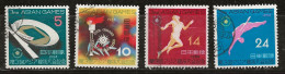 Japon 1958 N° Y&T : 603 à 606 Obl. - Used Stamps