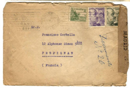 79716 - De MADRID  CENTRAL Avec Censure  Pour La France - Storia Postale