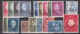 Nederland 1954 Complete Gestempelde Jaargang NVPH 637 / 654 - Années Complètes