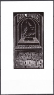 EXLIBRIS / Bookplate LITHUANIA Jakstas For V. And G. Abarius - Ex Libris