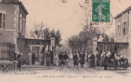 C7- SIDI  BEL ABBES - ALGERIE - QUARTIER  DU 2 EME   SPAHIS - ANIMEE -  EN  1909 - Sidi-bel-Abbès