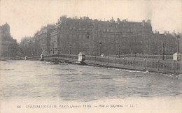 75-PARIS INONDATIONS 1910 PONT DE SOLFERINO-N°T5057-B/0329 - Inondations De 1910