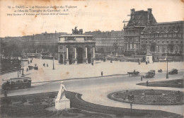 75-PARIS JARDIN DES TUILERIES ET ARC DE TRIOMPHE-N°T5057-B/0217 - Parques, Jardines