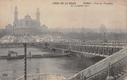 75-PARIS CRUE DE LA SEINE PONT DU TROCADERO-N°T5057-D/0277 - Inondations De 1910