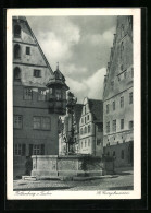 AK Rothenburg O. T., St. Georgsbrunnen  - Rothenburg O. D. Tauber