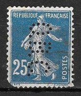 844	N°	140	Perforé	-	OBC 8	-	O. BERAUDY  & Cie - Used Stamps