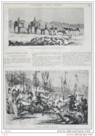 Eléphants à La Guerre - Fête De Vaugirard - Course D´Anes - Page Original  1874 - Historical Documents