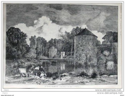 Le Château De Diant - Page Original - 1874 - Historische Dokumente