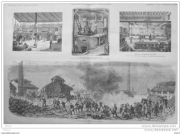 L´explosion De Saint-Denis - Usine Poirier  - Page Original - 1874 - Historical Documents