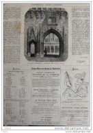 La Rochelle - Porte De L´hotel De Ville  - Page Original - 1874 - Historical Documents