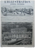 Le Voyage Du Président Maréchal Mac Mahon Dans Le Nord - Arrivée à La Gare De Lille -  Page Original 1874 - Historical Documents