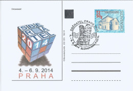 CDV 232 Slovakia Sberatel/Collector/Sammler 2014 Dancing House Cancel - Philatelic Exhibitions