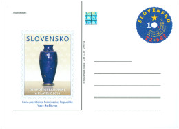 CDV 238 Slovakia Day Of The Stamp And Philately 2014 Sevres Vase - Porzellan