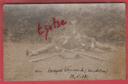 Arlon - Camp De Toernich ... Groupe De Soldats / Carte Photo - 1913 ( Voir Verso ) - Aarlen