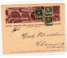 Switzerland / Lausanne Hotel Advertising Envelopes / William Tell - Autres & Non Classés