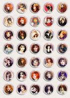 35 X Mylene Farmer BADGE BUTTON PIN SET 8 (1inch/25mm Diameter) - Musica