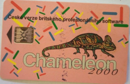 Czech Republic 100 Units Chip Card - Chameleon - Czech Republic