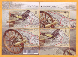 2020  Moldova Moldavie Russia Romania H-Blatt  Europa-cept Chisinau, Iasi, Bucharest Galati Mint - 2020