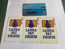 - 2 - Sri Lanka 4 Different Phonecards - Sri Lanka (Ceylon)