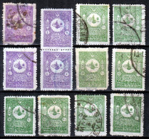 ⁕ Turkey 1901 ⁕ Ottoman Empire / Domestic Post Mi.86, 87 ⁕ 12v Used (unchecked Perf.) - Used Stamps