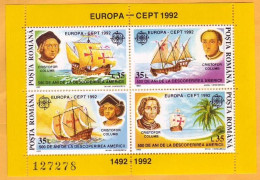 1992 EUROPA CEPT ROMANIA   Mint - Nuevos