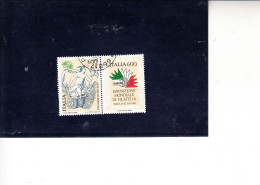 ITALIA  1985 - Sassone  1701° - Expò - 1981-90: Afgestempeld