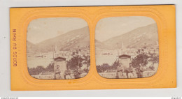 Fixe Photo Stéréoscopique Fin XIX ème Siècle Bords Du Rhin Kaub La Plalz - Stereoscopic