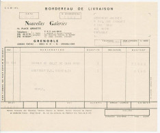 Bordereau De Livraison (facture) Du 26 Avril 1969 à En-tête Des NOUVELLES GALERIES à Grenoble Isère 38 - 1950 - ...