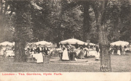 ROYAUME-UNI - London - Tea Gardens - Hyde Park - Vue Générale - Animé - Carte Postale Ancienne - Altri & Non Classificati