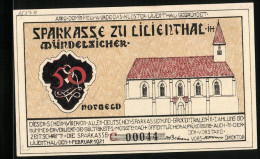 Notgeld Lilienthal / Bremen 1921, 50 Pfennig, Schiff, Ernte Und Kloster Lilienthal  - [11] Emissions Locales